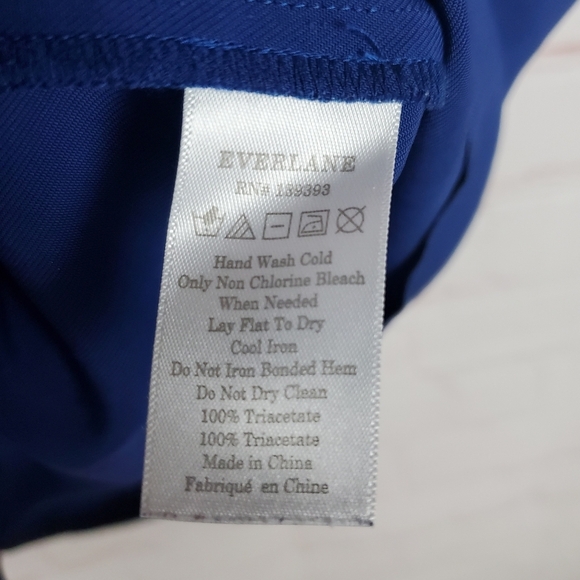 Everlane Japanese GoWeave Front Zip Dress Size 00 Blue Relaxed Fit - Picture 11 of 15